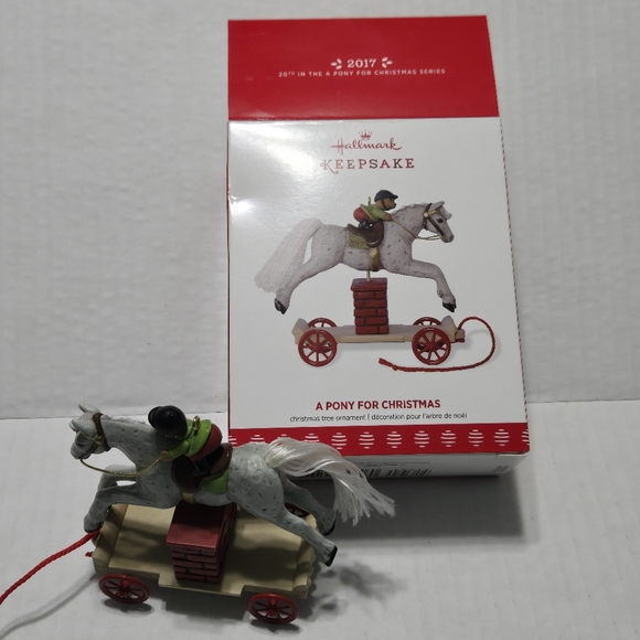 Hallmark Keepsake Christmas Ornament A Pony For Christmas 2017 Series - Picture 1 of 12